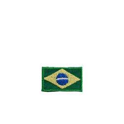 Aplicação Termocolante 3,3x2,0 cm - Bandeira do Brasil P